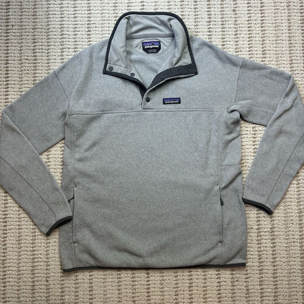 Patagonia Lightweight Better Sweater Marsupial Pullover Grey Women's Large